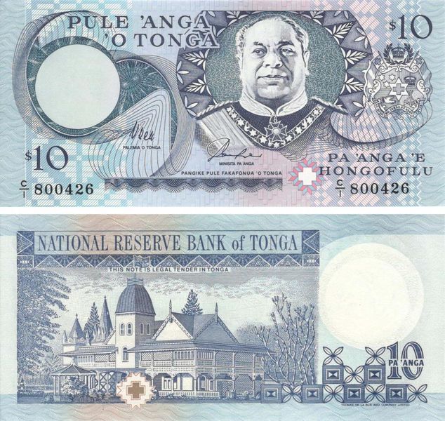 Tonga 10 Paanga UNC (P34a)