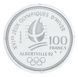 Монета Франція 100 франків 1990 Срібло Proof XVI Зимові Олімпійські ігри 1992 в Альбервілі - Слалом М23299 фото 2