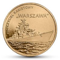 Poland 2 zloty 2013 UNC Missile destroyer "Warsaw" (Y # 859)