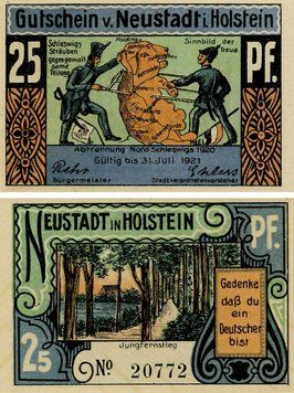 Banknote Germany Notgeld 25 pfennig 1920 F-VF Neustadt
