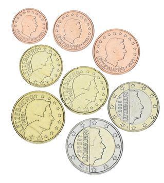 Набір монет Люксембург набір з 8 монет євро 2025 UNC 1, 2, 5, 10, 20, 50 євроцентів, 1, 2 євро М22820 фото