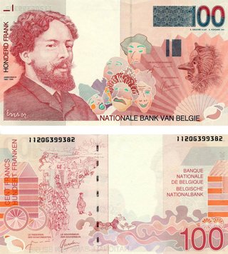 Бельгия 100 франков 1995-2001 UNC (P147) Б05437 фото