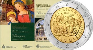 San Marino 2 Euro 2013 Pinturicio UNC (KM # 294)