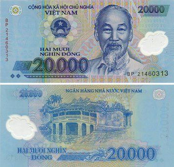 Banknote Vietnam 20000 dong 2021 Polymer UNC (P120)