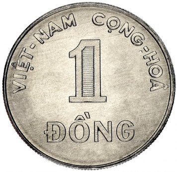 South Vietnam 1 dong 1971 F-VF FAO FAO (KM # 12)