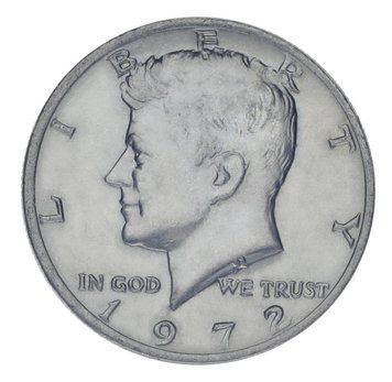 Монета США 50 центів (халф) 1972 F-VF Джон Кеннеді М23401 фото