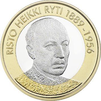 Монета Фінляндія 5 євро 2017 &laquo;5-й президент Рісто Рюті 1889-1956&raquo; UNC М06315 фото