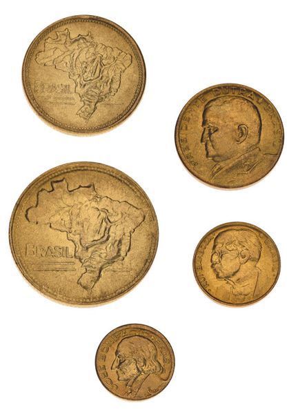 Набор монет Бразилия набор из 5 монет 1942-1956 VF-AU 10, 20, 50 сентаво, 1, 2 крузейро М16875 фото