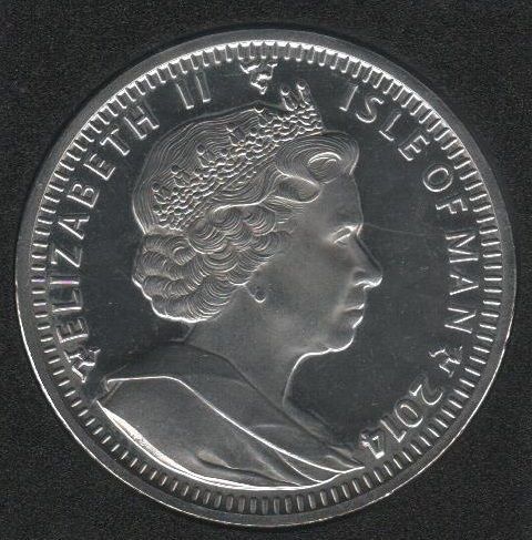 Остров Мэн 1 крона 2014 &laquo;Кот. Кошка&raquo; UNC (KM#1558) М08356 фото