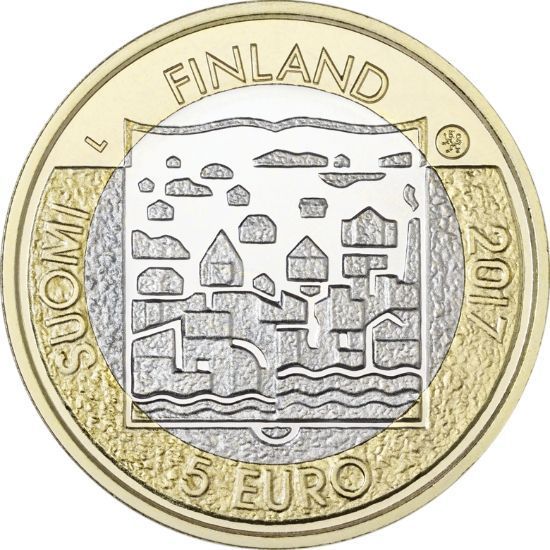 Coin Finland 5 Euro 2017 "5th President Risto Ryti 1889-1956" UNC
