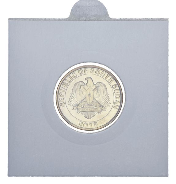 South Sudan 20 piastres 2015 UNC Bird Stork