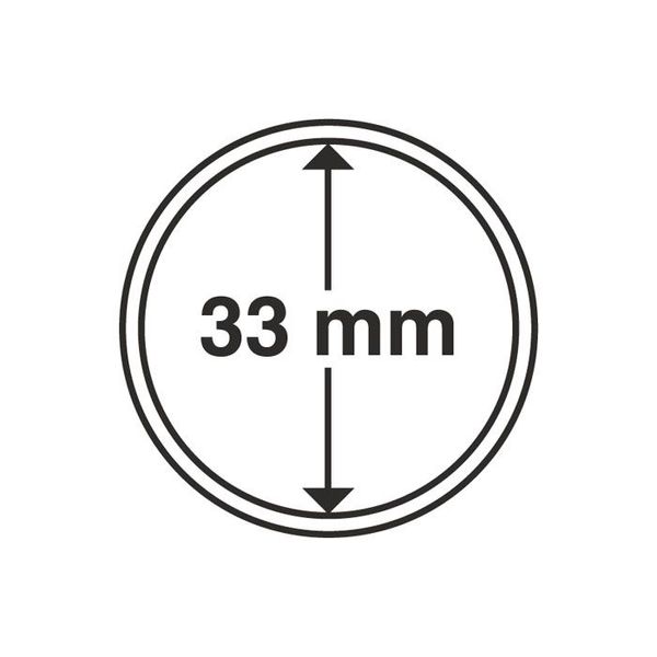 Капсули для монет 33 мм. (10 штук) Etalonplus А13858 фото