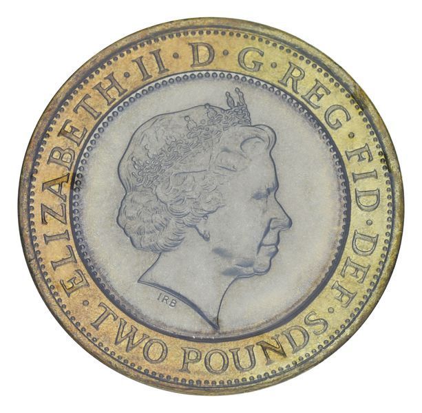 Монета Великобританія 2 фунта 2012 &laquo;Олімпіада Пекін 2008 - Лондон 2012&raquo; UNC (KM#1106) М02846 фото