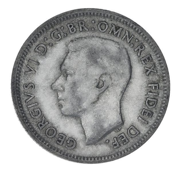 Монета Австралия 1 шиллинг 1952 Серебро F-VF М23796 фото