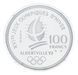 Монета Франція 100 франків 1990 Срібло Proof XVI Зимові Олімпійські ігри 1992 в Альбервілі - Фристайл М23300 фото 2