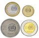 Dominican Republic set of 4 coins 2008-2010 UNC 1, 5, 10, 25 pesos