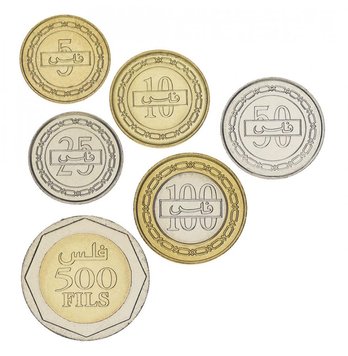 Bahrain set of 6 coins 1992-2001 UNC 5, 10, 25, 50, 100, 500 fils