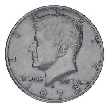 Монета США 50 центів (халф) 1973 F-VF Джон Кеннеді М23402 фото