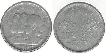 Vietnam 20 su 1953 VF (KM # 2)