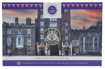 South Georgia and South Sandwich Islands 50p 2022 UNC God Save the Queen in souvenir box