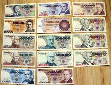 Польша набор из 14 банкнот 1975-1996 UNC Б02966 фото
