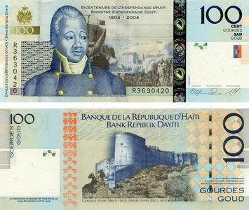 Гаїті 100 гурдів 2010 UNC (P275) Б13525 фото