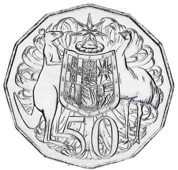 Монета Австралия 50 центов 2024 UNC Чарльз (Карл) III Charles III М21041 фото