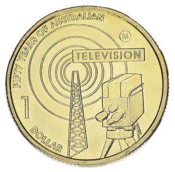 Coin Australia 1 dollar 2006 UNC 50 years of Australian television