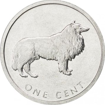 Cook Islands 1 cent 2003 Collie Dog UNC (KM # 420)