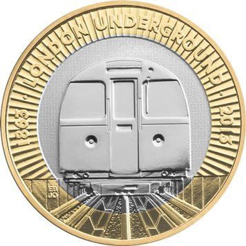 Великобританія 2 фунта 2013 &laquo;150 років Лондонському метро&raquo; UNC (KM#1239), М05184 фото