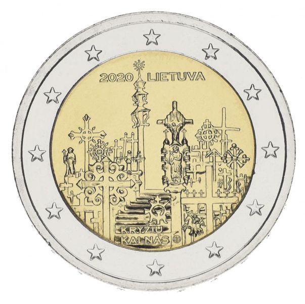 Lithuania 2 euro 2020 Bimetal UNC Hill of Crosses