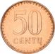 Lithuania 50 cents 1991 AU-UNC