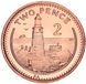 Gibraltar 2 pence 2000 UNC