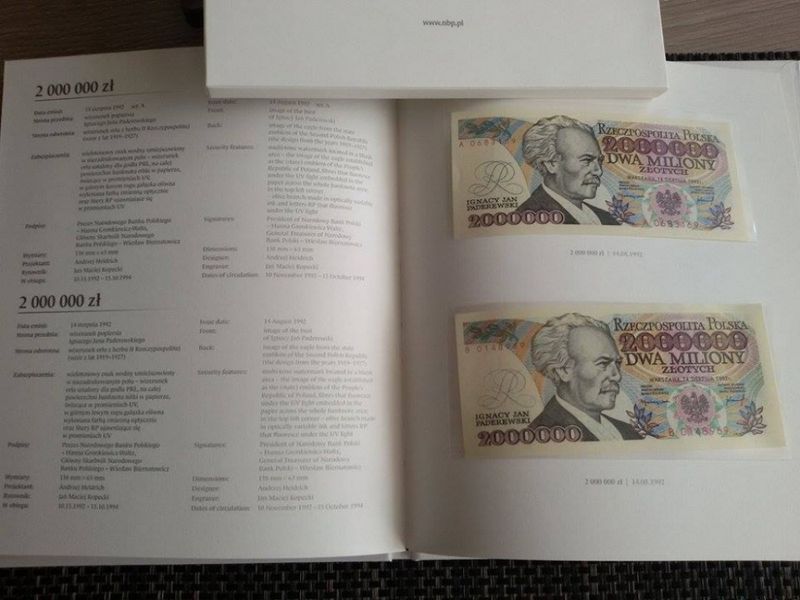 Poland set of 14 banknotes 1975-1996 UNC