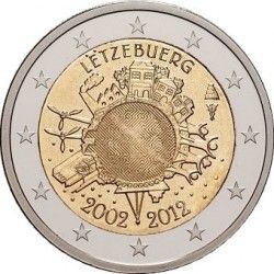 Luxembourg 2 euro 2012 "10 years of the euro" UNC (KM # 119)