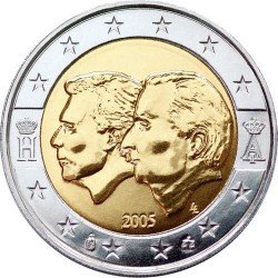 Belgium 2 euro 2005 "Belgian-Luxembourgish Union" UNC (KM # 240)