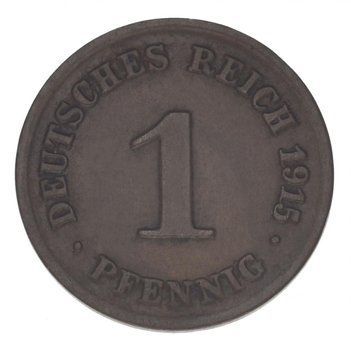 Німеччина 1 пфеніг 1915 F-VF З обігу М14815 фото