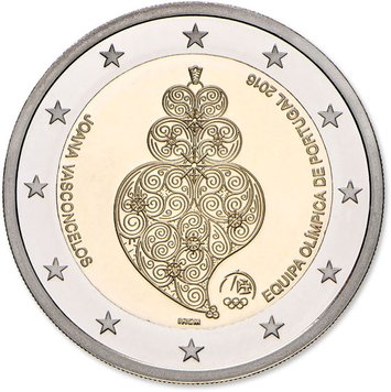 Portugal 2 euro 2016 "Team Portugal at the Olympics in Rio" UNC