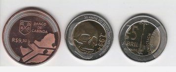 Ангола набір з 3 монет 2014 &laquo;Кабінда&raquo; UNC М04362 фото