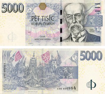 Czech Republic 5000 CZK 2009 UNC (P27)