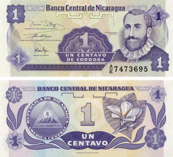 Nicaragua 1 cordoba 1991 UNC (P167)