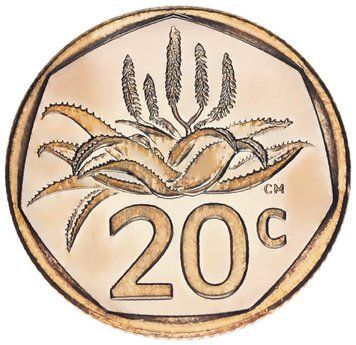 Монета ПАР 20 центів 2023 UNC М18361 фото
