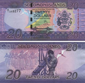 Solomon Islands $ 20 2017 UNC (P34)