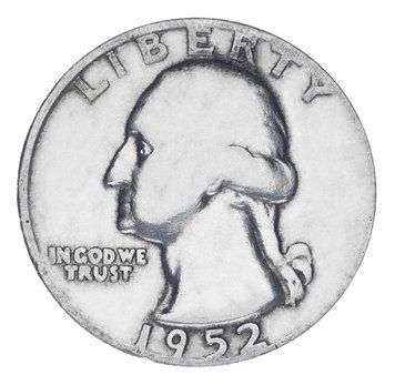 Монета США 25 центів (квотер) 1952 Срібло F-VF (Ag 900, 6.25 г) М19917 фото