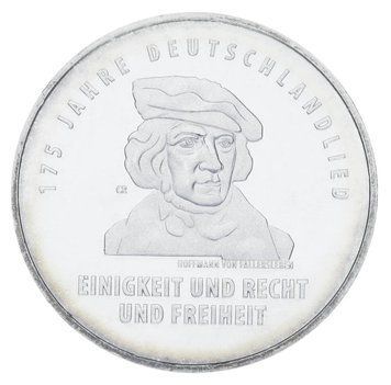 Монета Німеччина 20 євро 2016 &laquo;Пісні Німеччини&raquo; Срібло UNC (KM#352) М05811 фото