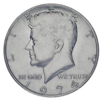 Монета США 50 центів (халф) 1974 F-VF Джон Кеннеді М23403 фото