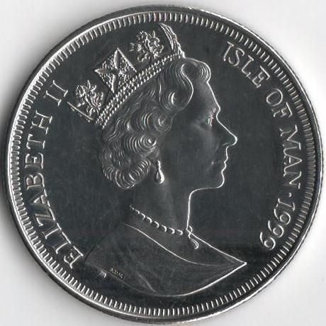 Isle of Man 1 crown 1999 Russian Revolution of 1917.&nbsp;Lenin.&nbsp;Aurora &raquo;UNC (KM # 918)