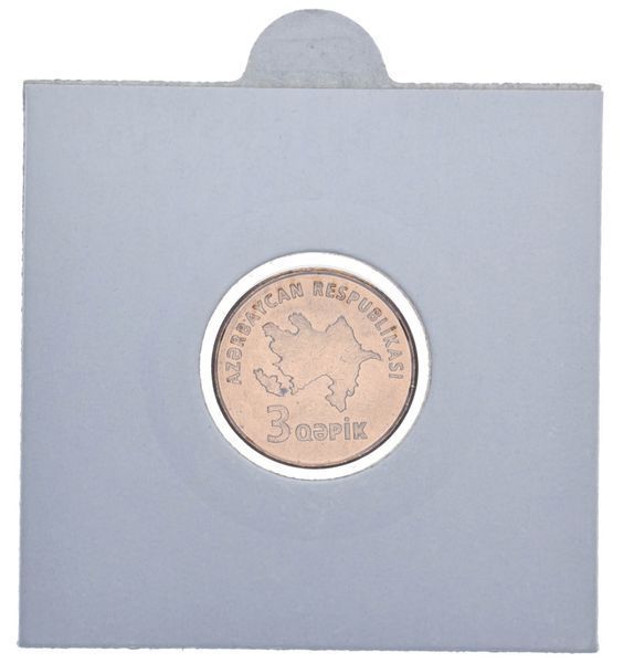 Монета Азербайджан 3 гяпіка 2006 UNC Книги Перо М11053 фото