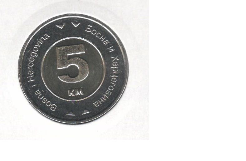 Монета Боснія і Герцеговина 5 марок 2009 Біметал &laquo;Голуб миру&raquo; UNC (KM#120) М07109 фото