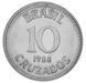 Coin Brazil 10 Cruzado 1988 UNC